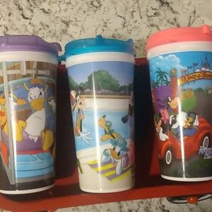 Disney Vintage Travel Mug set of 3
